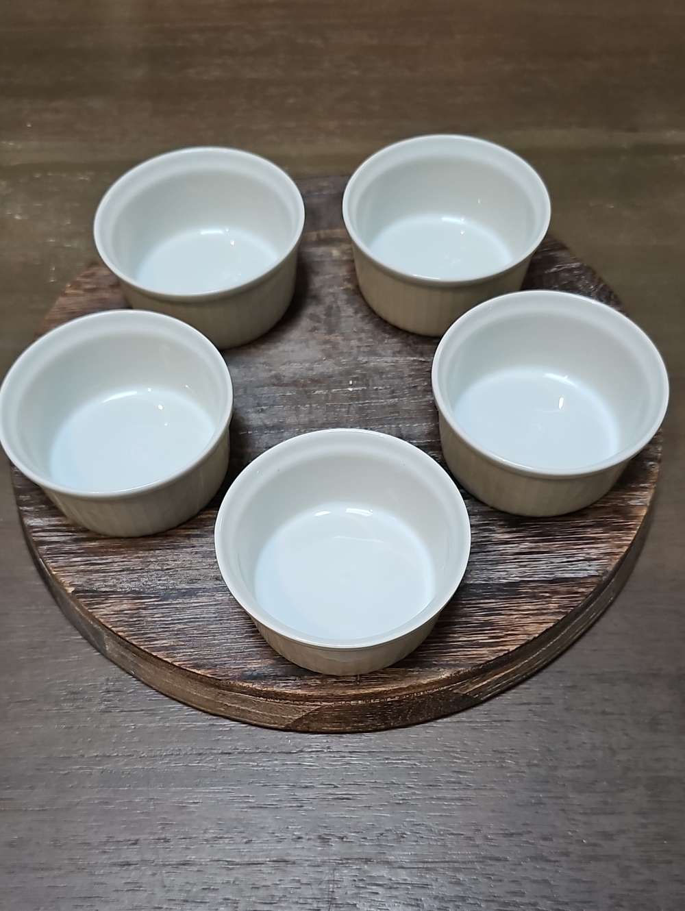 Pillivuyt White Porcelain Ramekins - Set of 5